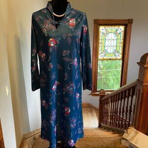 Cottagecore Vintage JCPenney Fashions House Dress 60s 70s Medium